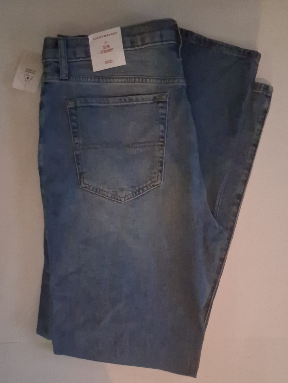 Lucky Brand 121 Slim Straight Fit Jeans 36x32 NWT
